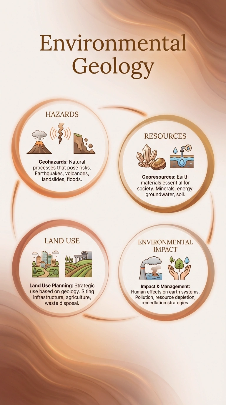Environmental Geology Infographic - Complete Visual Study Guide for Geology
