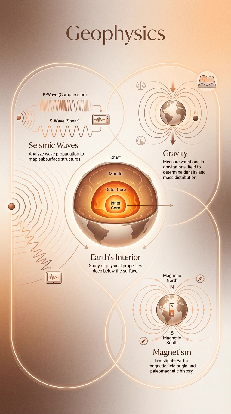 Geophysics Infographic - Complete Visual Study Guide for Geology