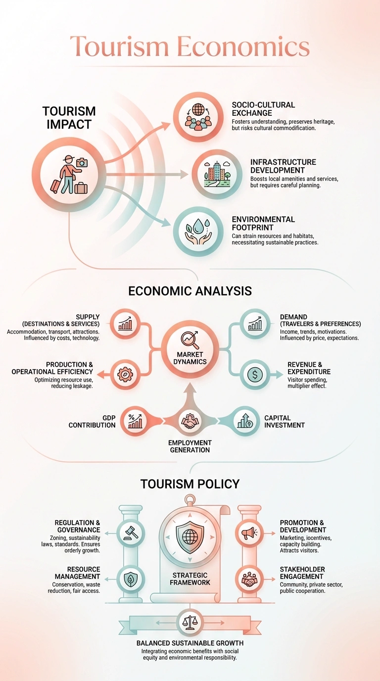 Tourism Economics Infographic - Complete Visual Study Guide for Hospitality and Tourism