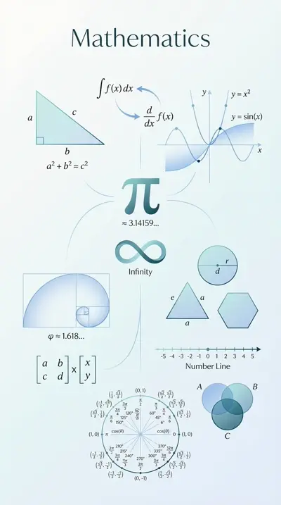 Mathematics Infographic - Visual Study Guide