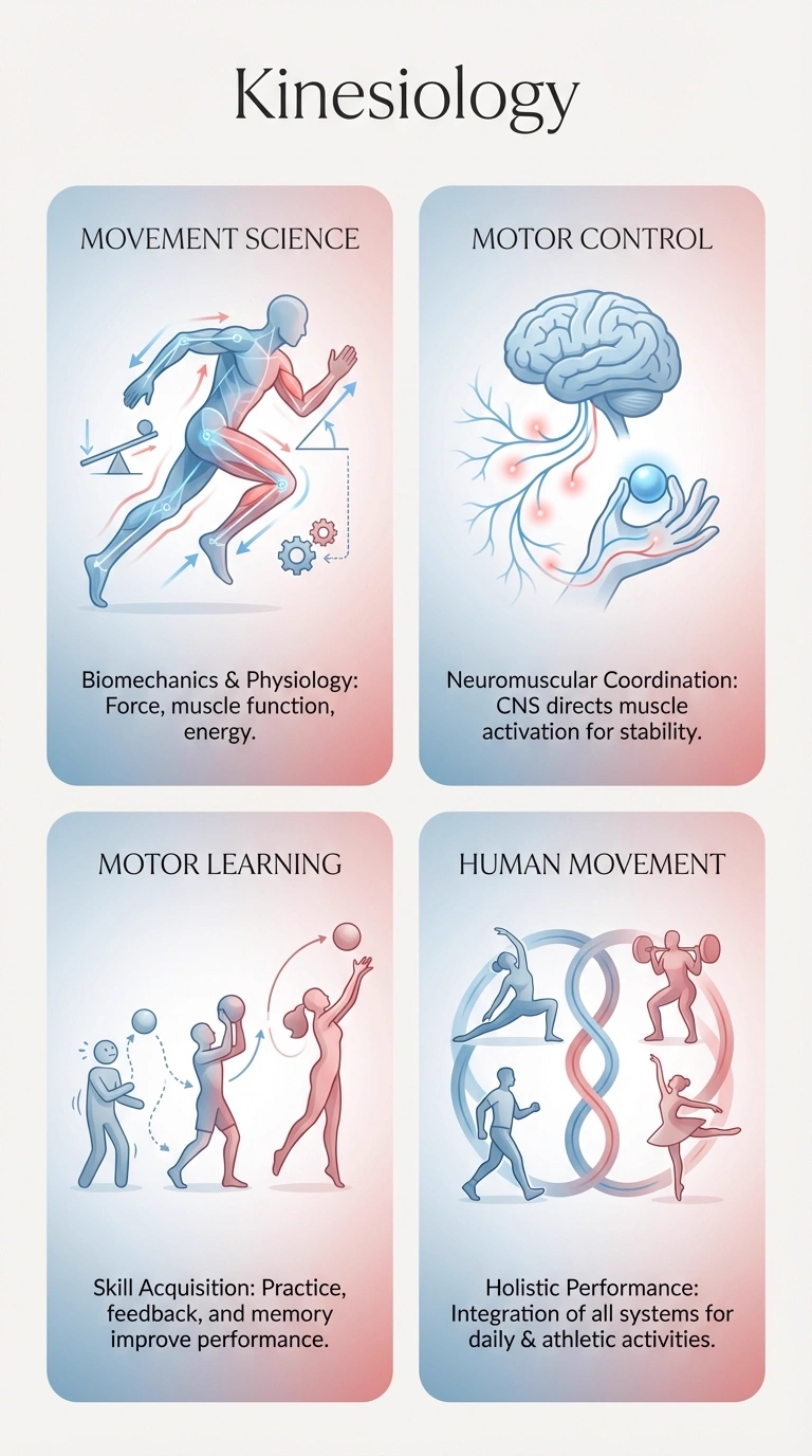 Kinesiology Infographic - Complete Visual Study Guide for Sports Science